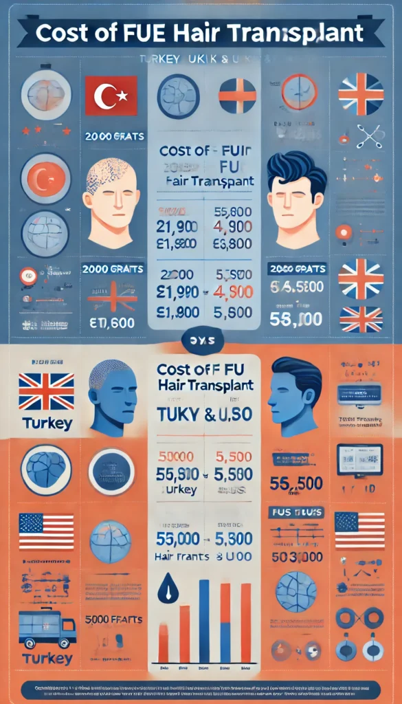 Hair Transplant Cost UK vs Turkey