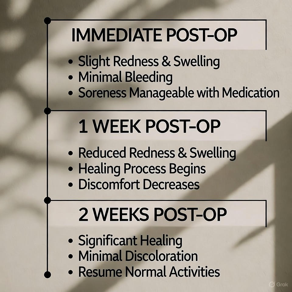 Recovery Timeline for Donor Area