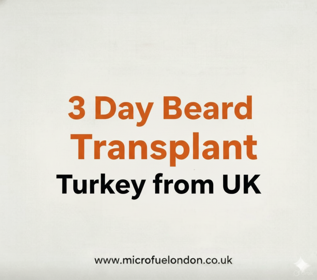 3 Day Beard Transplant Turkey from UK