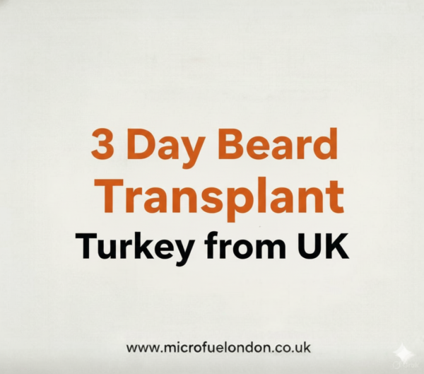 3 Day Beard Transplant Turkey from UK