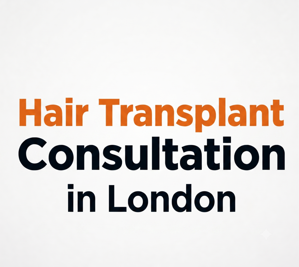 UK patient attending a professional hair transplant consultation to discuss hair restoration options and treatment planning.